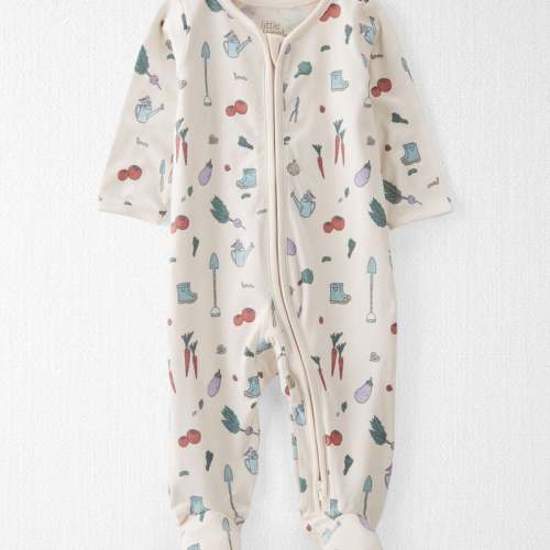 Veggie Garden Print Baby Organic Cotton Sleeper Pyjamas | Carter’s Oshkosh Canada