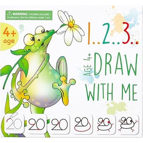 Learning Activity - Drawing with Numbers Educational Game, Perfect for Kids, Preschoolers Who Love Toys, Art and Craft Activities, Gifts for Girls and Boys Ages 3, 4, 5, 6