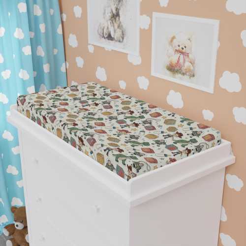 Disney Toy Story Changing Pad Cover for Baby – Soft Fitted Cotton Nursery Cover with Woody Buzz Rex and Jessie, Cute Gift for Baby Showers