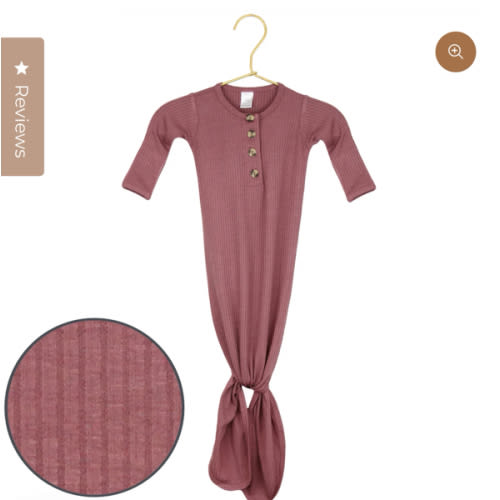 Marjorie Ribbed Knotted Gown