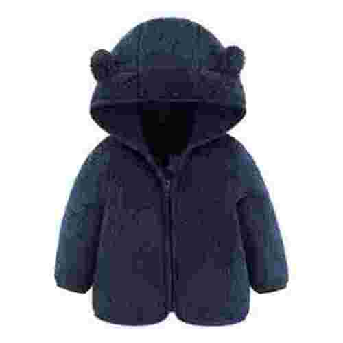 Toddler Jacket with Hooded Cute Printed Solid Long Sleeve Cute Outwear Baby for Baby Girls 18-24 Months