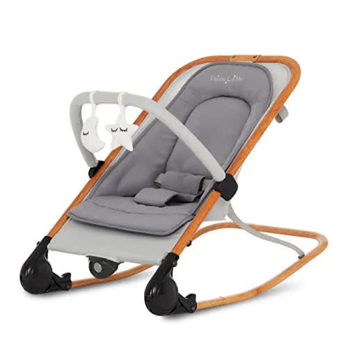 Rock with me 2-in-1 Rocker and Stationary Seat, Grey
