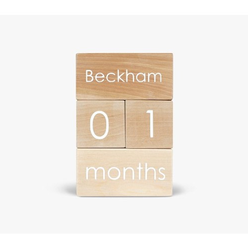 Modern Blocks Milestone Block Set | Pottery Barn Kids