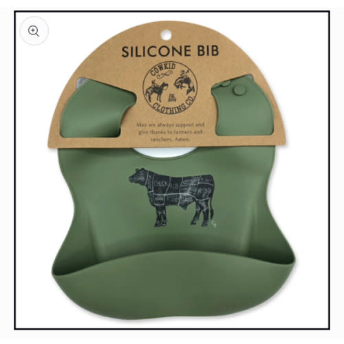Meadow Green Beef Cuts Bib – Cowkid Clothing Company