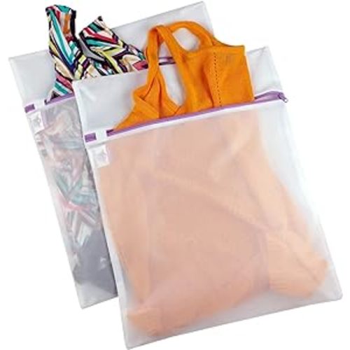 2-Pack WashGuard Medium Mesh Laundry Bags - Enhanced Fabric Care - Dual Protection - Sustainable Washing - USA-Based Brand