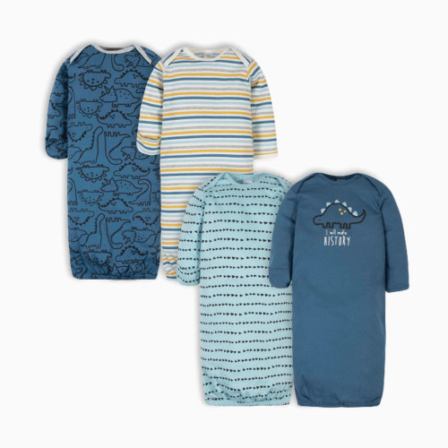 Gown (4 Pack) - Blue Dinosaur
