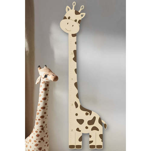 Wooden Giraffe Growth Chart Ruler for Kids