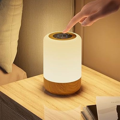 Bonsery LED Baby Night Light Kids, Dimmable Touch Lamp Rechargeable with 8 RGB Color and 3 Mode, Bedside Table lamp with Timing and Memory Function Portable Night Lamps for Bedrooms Sleep Nursery