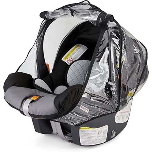 Baby & Beyond's Car Seat Rain Cover, Universal Car Seat Rain and Weather Shield, Raincover Features Quick-Access Zipper Door and Side Ventilation