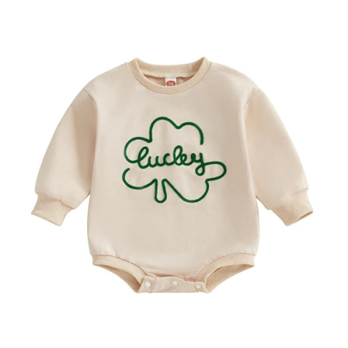 LUCKY Long-Sleeve Romper - Hazel & Bo
