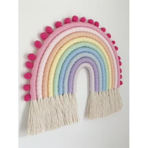 Pastel Fiber Rainbow Wall Hanging Macrame Rainbow Pastel - Etsy