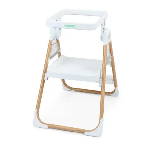 Ingenuity Table to Tower 2-in-1 Toddler Tower for Kitchen, Play Table & Step Stool, Adjustable Rail, Non-Slip Platform, Fold to Store, 18M-4Y
