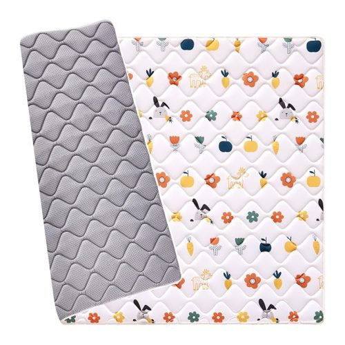 Premium Foam Baby Play Mat 47" X 47", Thick One-Piece Crawling Mat, Odorless Playpen Floor Mat, Non-Slip Cushioned Baby Playmat for Infants,Babies,Toddlers. Machine Washable for Easy Care.