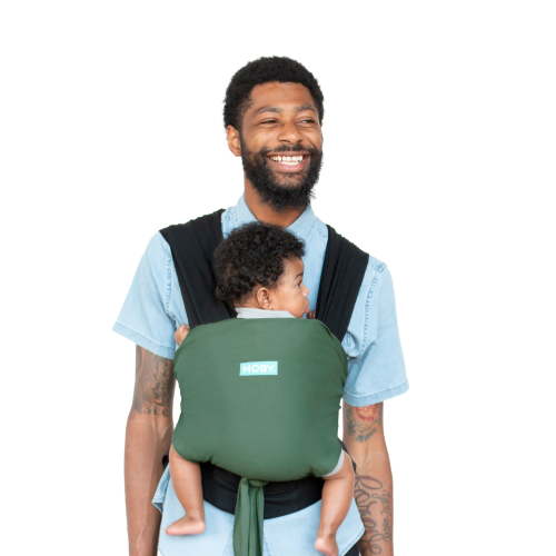 Moby Wrap Easy-Wrap Baby Carrier in Olive/Onyx