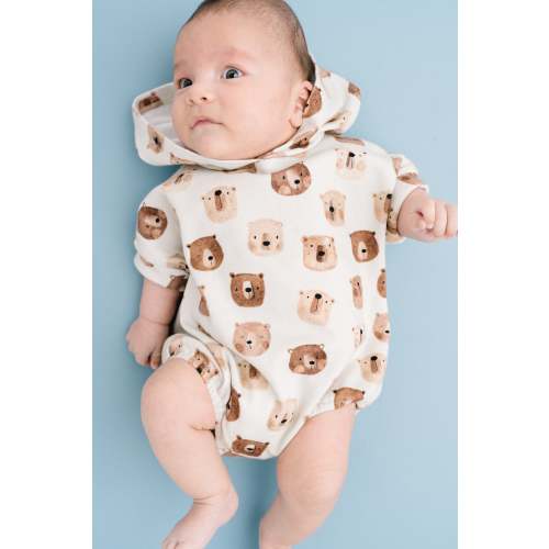 Bear Buddies Hooded Short Romper