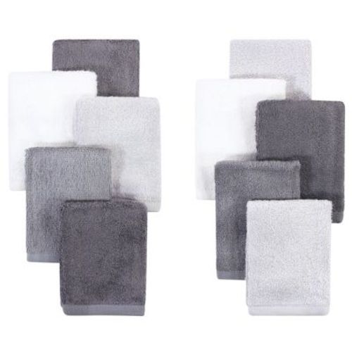 Little Treasure Baby Unisex Rayon From Bamboo Luxurious Washcloths, Gray Charcoal, One Size