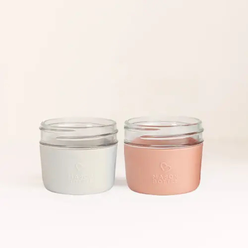 Mason Bottle Silicone Sleeve, 2 Pack