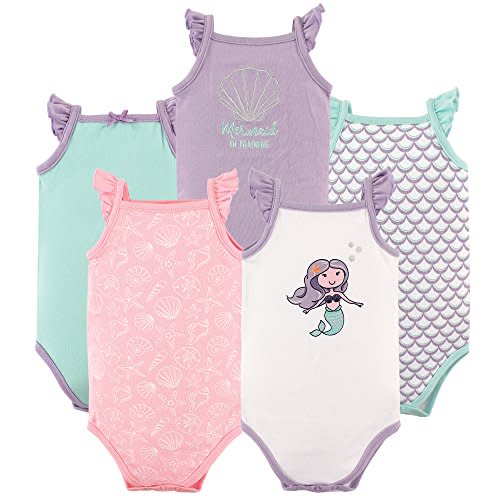 Hudson Baby Unisex Baby Cotton Sleeveless Bodysuits