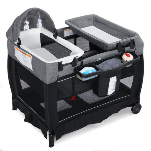 Isabelle & Max™ 4-in-1 Convertible Baby Playard with Bassinet, Diaper Changer, Cradle&Bedside Sleeper & Reviews | Wayfair