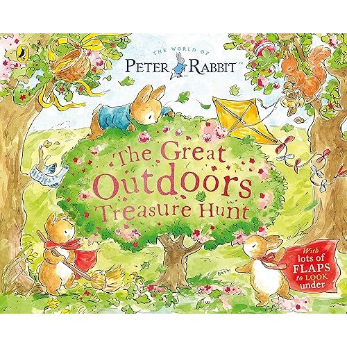 Peter Rabbit: The Great Outdoors Treasure Hunt: A Lift-the-Flap Storybook Paperback – April 11, 2024