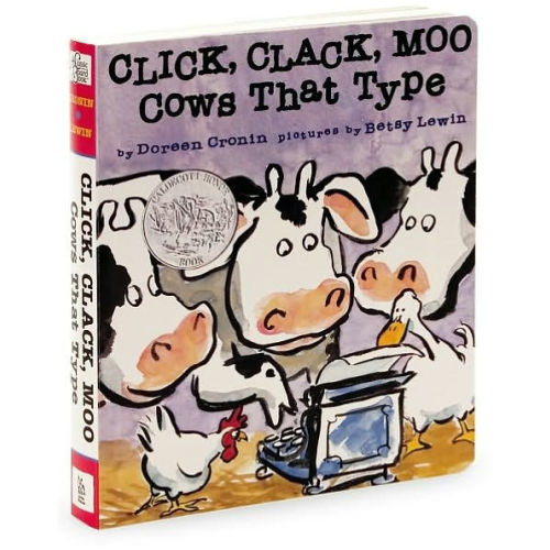 Click, Clack, Moo: Cows That Type by Doreen Cronin, Betsy Lewin, Board Book | Barnes & Noble®