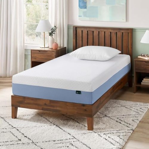 Zinus 8 Inch Twin Cooling Essential Memory Foam Mattress, Designed for Cooler Sleep, Soothing Pressure Relief, Just-Right Medium Support, CertiPUR-US & OEKO-TEX Certified Safe Materials