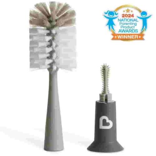 Munchkin® Bristle™ Baby Bottle Brush, Gray, Unisex