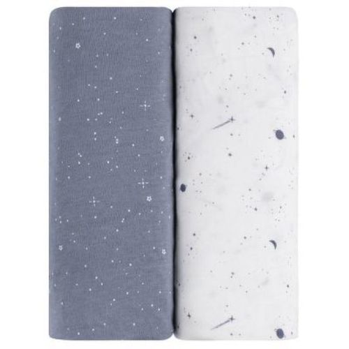 Ely's & Co. Baby Changing Pad Cover - Cradle Sheet 100% Combed Jersey Cotton For Baby Boy 2 Pack