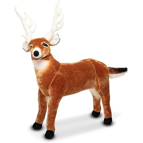 Melissa & Doug Giant Deer - Lifelike Stuffed Animal (over 3 feet long)
