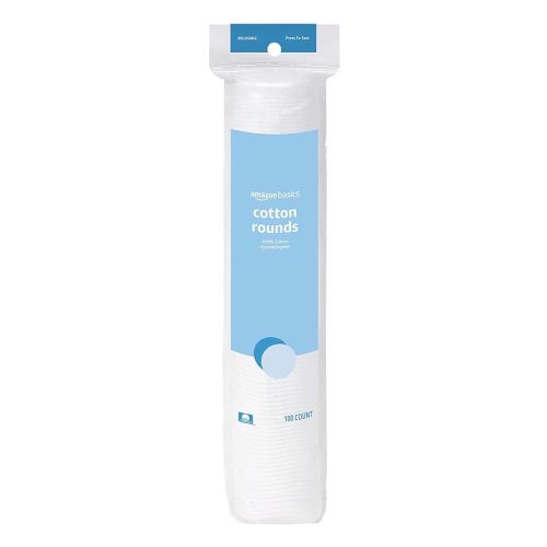 Amazon Basics Hypoallergenic 100% Cotton Rounds for Breasts. 100 Count