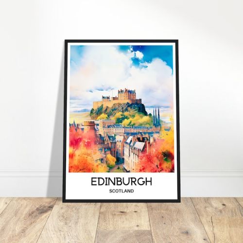 Edinburgh Watercolor Print Edinburgh Travel Poster Scottish Art Print Scotland Lover Gift Edinburgh Watercolour Painting Illustration - Etsy