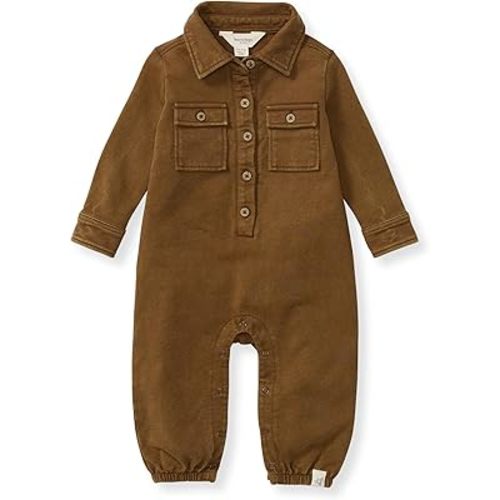 Burt's Bees Baby Baby Boys 100% Organic Cotton Button Down Jumpsuit