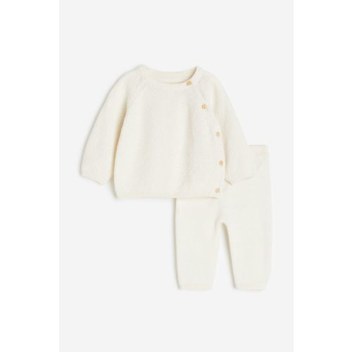 2-piece Cotton Set - 6M Cream