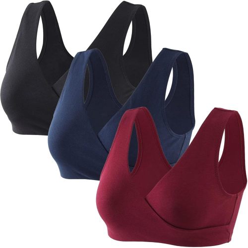 Maternity Nursing Bras, Seamless Maternity Bra for Pregnancy & Breastfeeding, Comfortable Wireless Bra Night Sleep Top