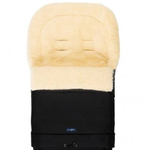 Black Organic Wool Adjustable Footmuff | Cover Baby LLC