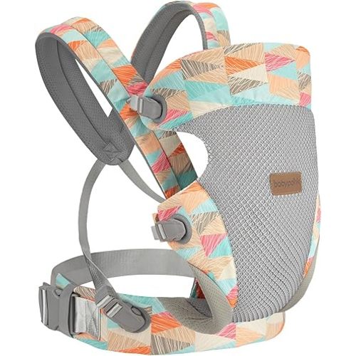 3-in-1 Baby Carrier Newborn to Toddler - Ergonomic(7.5-45lbs),Cozy Baby Carrier，Enhanced Lumbar Support，Easily AdjustableLightweight & Breathable Child Carrier (Geometry)