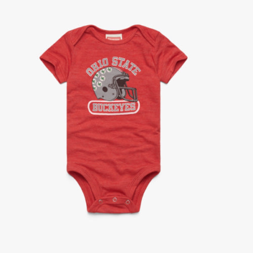 Ohio State Buckeyes Helmet Baby One Piece