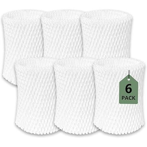 6 Pack Humidifier Wicking Replacement Filter Compatible with Canopy Bedside Humidifier ONLY, Made with Wood Pulp & Paper Filter