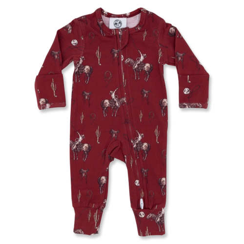 Rope the Moon for You Folding Feet Jammies – Cowkid Clothing Company