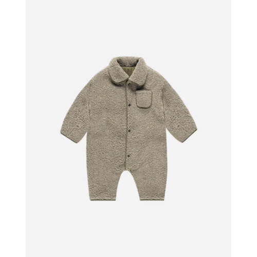 Shearling Jumpsuit || Olive