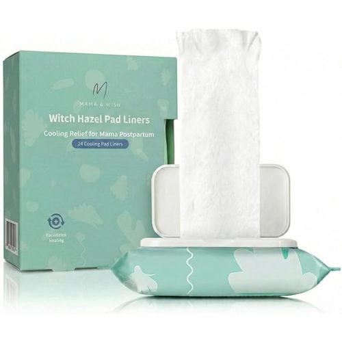 Mama & Wish Witch Hazel Pad Liners for Postpartum Care (2-Pack)