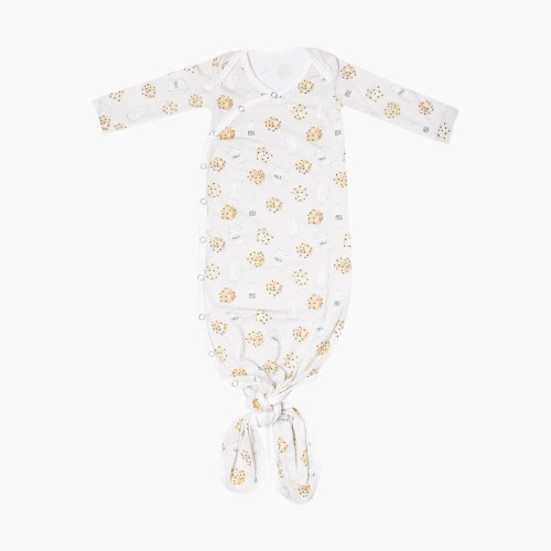 Copper Pearl Printed Knotted Gown - Chip, 0-4 M