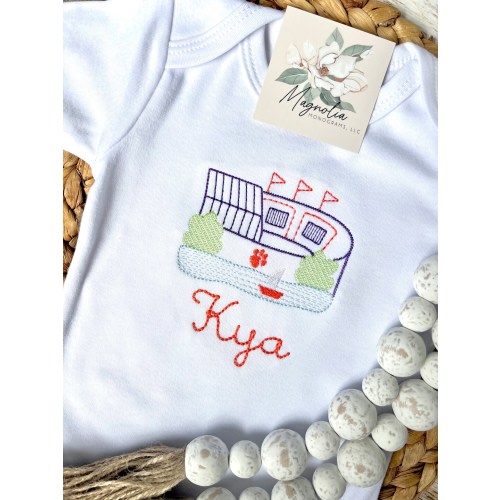 Tiger stadium onesie, Clemson baby onesie, Death Valley baby onesie, football baby onesie, Clemson football baby, Clemson Tiger baby