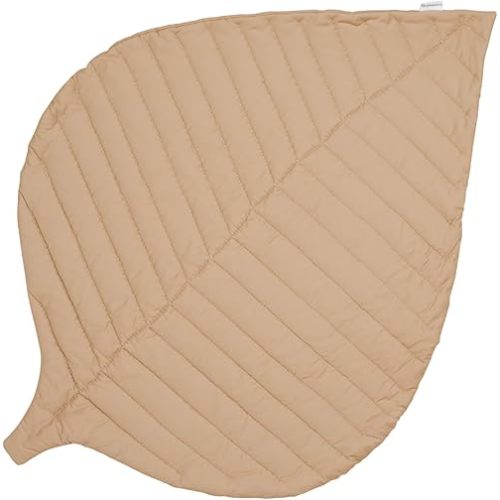 Toddlekind 100% Organic Cotton 45.7" x 34.3" Multifunctional Leaf Mat, Décor, Office, Bedroom, Non-Toxic, Odorless Baby/Toddlers, for All Ages, Sandstone (Beige)
