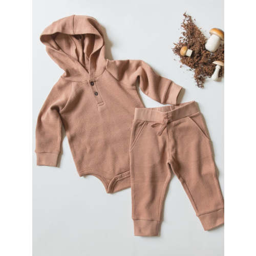 Cole Waffle Knit Hoodie Bodysuit