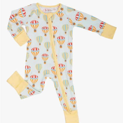 LollyBanks Baby Pajamas, 2-Way Zipper Infant Romper, 95% Viscose Made from Bamboo and 5% Spandex, Baby Sleepers