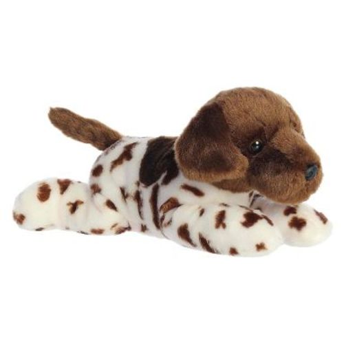Aurora Medium Gio German Shorthair Flopsie Adorable Stuffed Animal Brown 12"