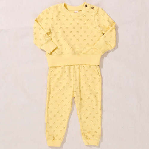 Baby Jax Jogger Set, Smiley - Coop Kids by Pink Chicken | Maisonette