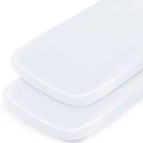 Satin Bedside Sleeper Sheet 2 Pack - Fits Most Bassinet & Crib Mattresses, Satin Bassinet Sheets for Baby Hair (33"x20"x5") - Silk Baby Sheet for Boys & Girls - White