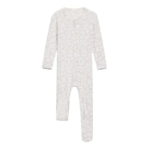BambooBud Baby Footie Romper Pajamas Unisex Newborn Infant Footed Pjs Zipper Rompers Viscose from Bamboo Sleepwear